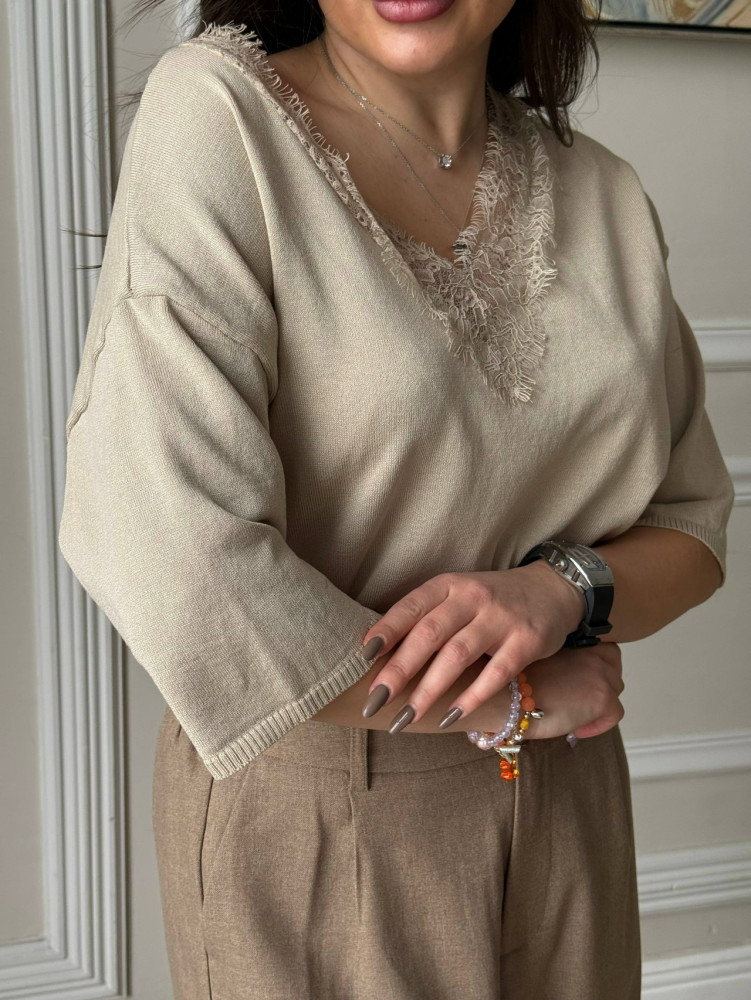 Купить Женская футболка бежевая оптом Садовод Интернет-каталог Садовод интернет-каталог