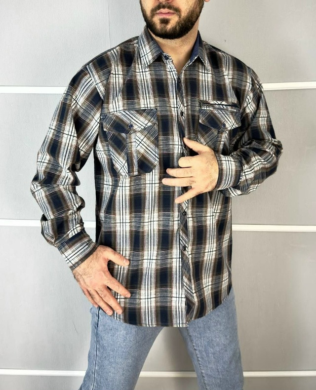 Купить Мужская рубашка коричневая оптом Садовод Интернет-каталог Садовод интернет-каталог