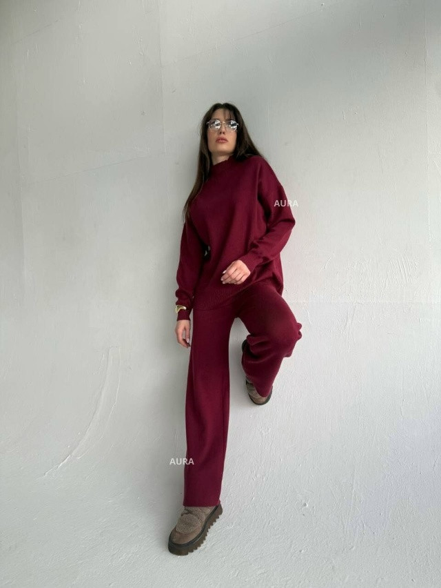 Купить Женский костюм бордовый оптом Садовод Интернет-каталог Садовод интернет-каталог