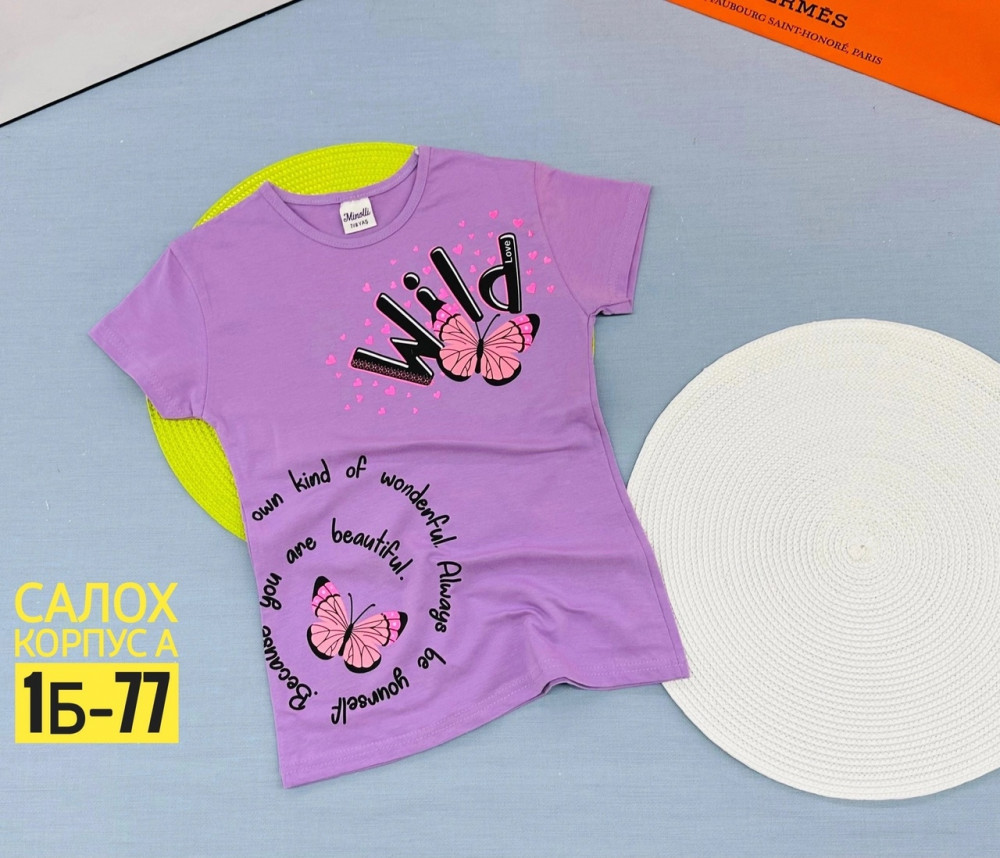 Купить Детская футболка фиолетовая оптом Садовод Интернет-каталог Садовод интернет-каталог
