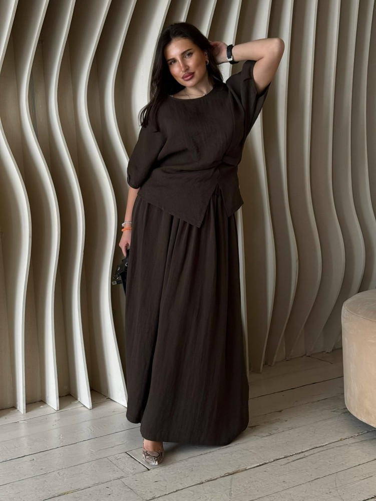 Купить Женский костюм коричневый оптом Садовод Интернет-каталог Садовод интернет-каталог