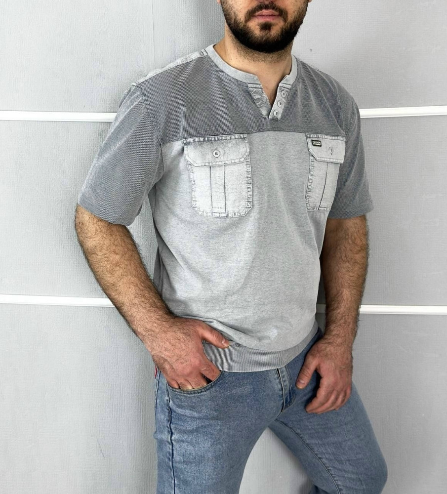 Купить Мужская футболка светло-серая оптом Садовод Интернет-каталог Садовод интернет-каталог