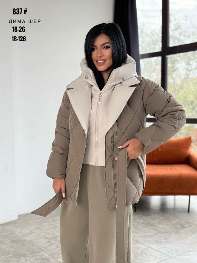 Купить Куртка женская бежевая оптом Садовод Интернет-каталог Садовод интернет-каталог