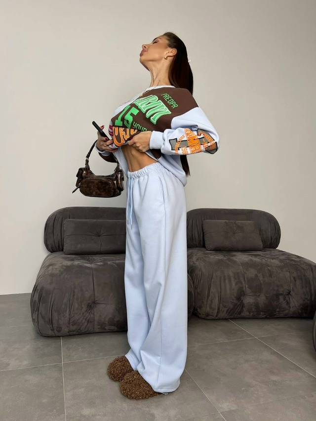 Купить Женский костюм голубой оптом Садовод Интернет-каталог Садовод интернет-каталог