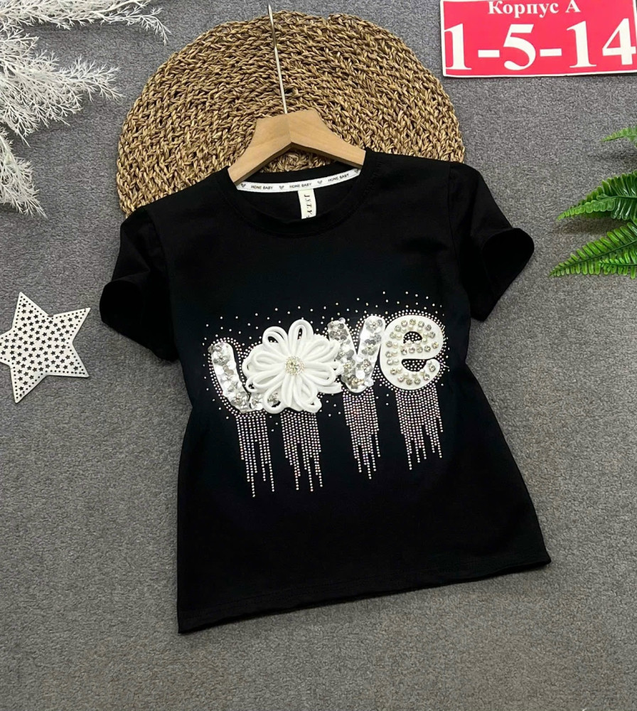 Купить Детская футболка черная оптом Садовод Интернет-каталог Садовод интернет-каталог