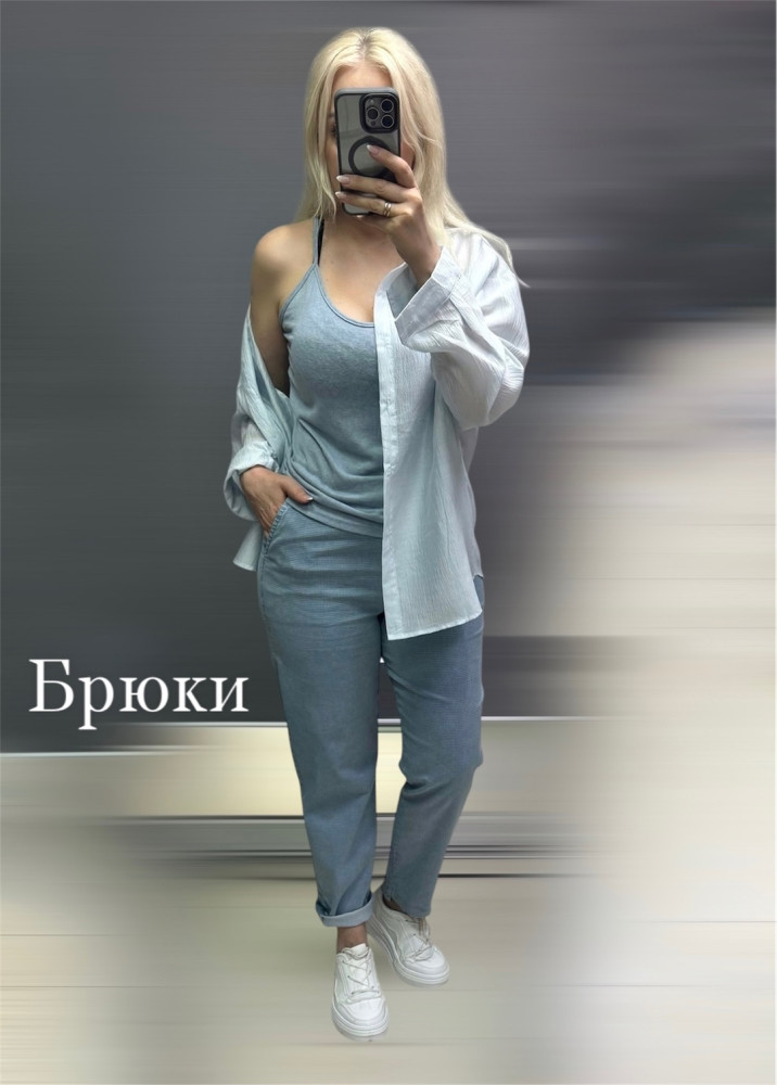 Купить Женские брюки синие оптом Садовод Интернет-каталог Садовод интернет-каталог
