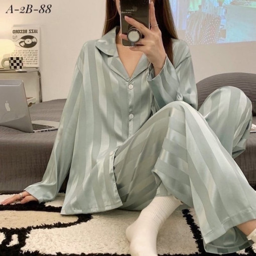 Стильный пижамный комплект из шелкового материала✔️ САДОВОД БАЗА