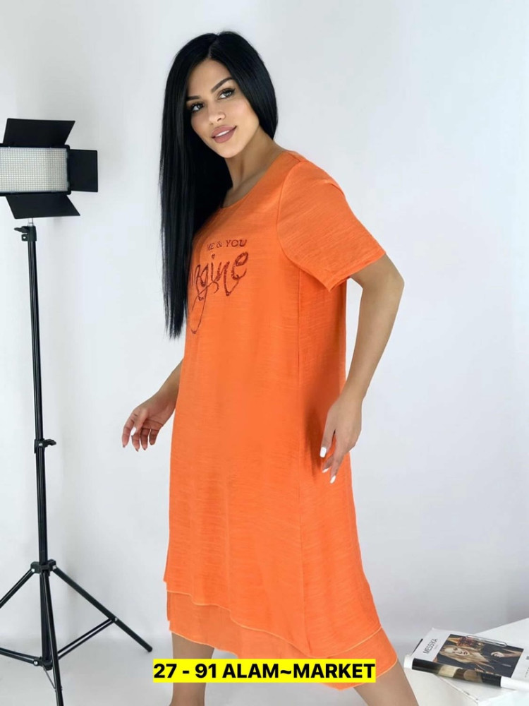Купить Платье оранжевое оптом Садовод Интернет-каталог Садовод интернет-каталог