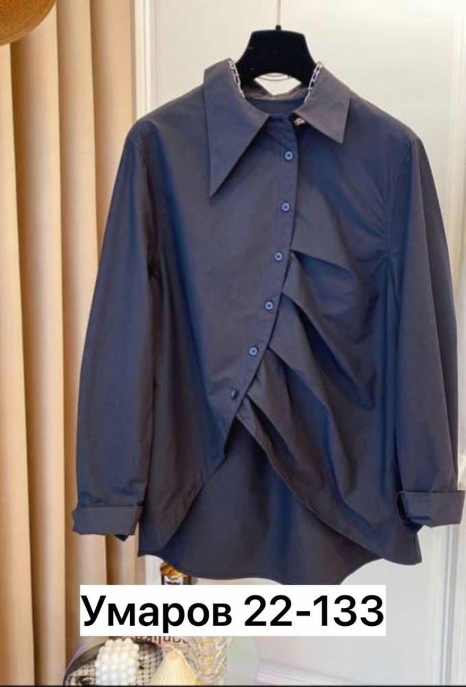 Купить Женская рубашка темно-серая оптом Садовод Интернет-каталог Садовод интернет-каталог