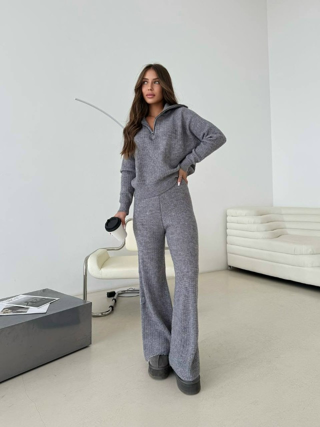 Купить Женский костюм серый оптом Садовод Интернет-каталог Садовод интернет-каталог