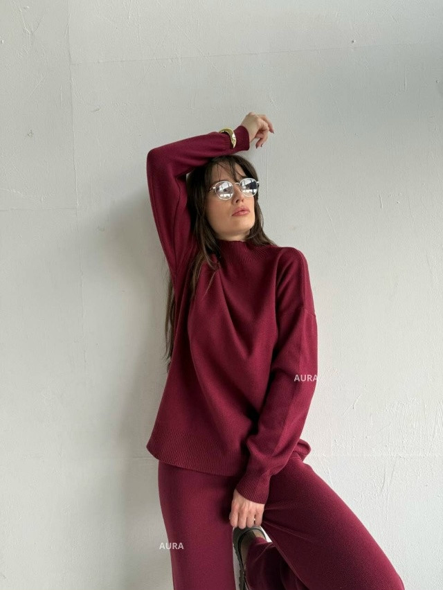 Купить Женский костюм бордовый оптом Садовод Интернет-каталог Садовод интернет-каталог