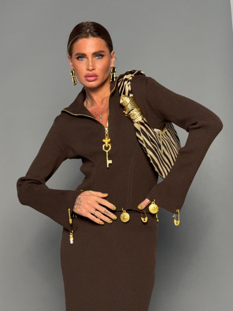 Купить Женский костюм коричневый оптом Садовод Интернет-каталог Садовод интернет-каталог