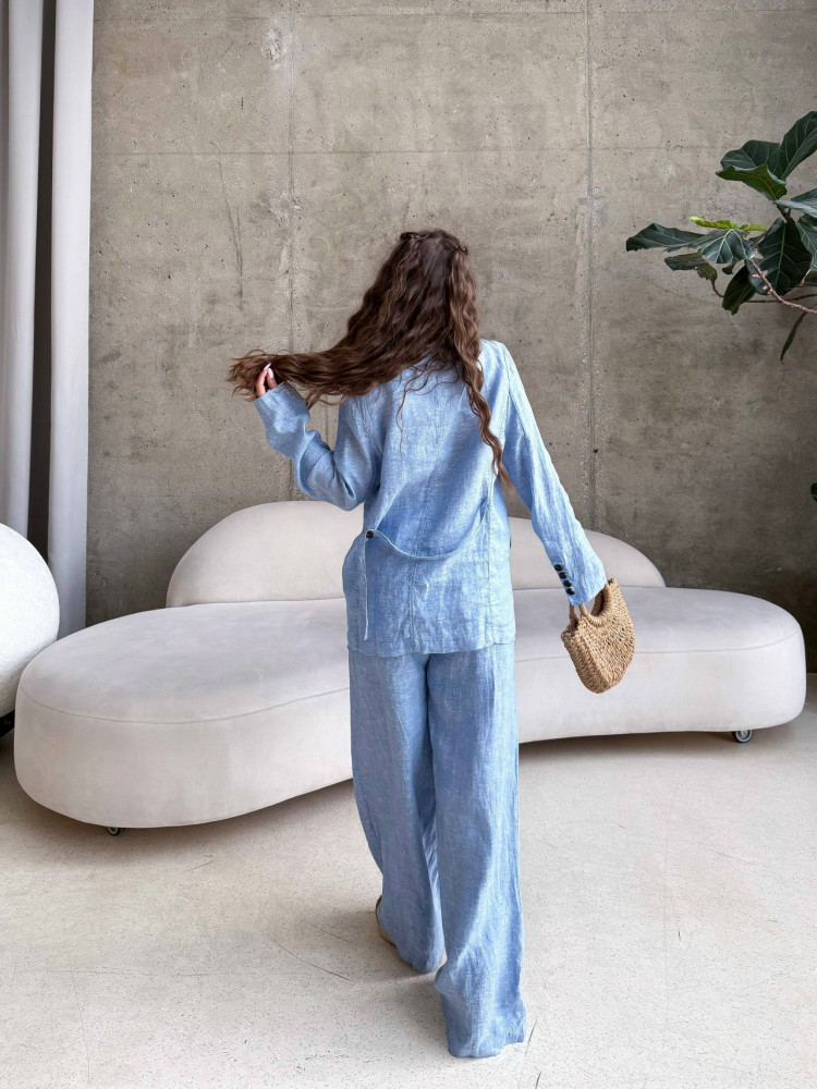 Купить Женский костюм голубой оптом Садовод Интернет-каталог Садовод интернет-каталог