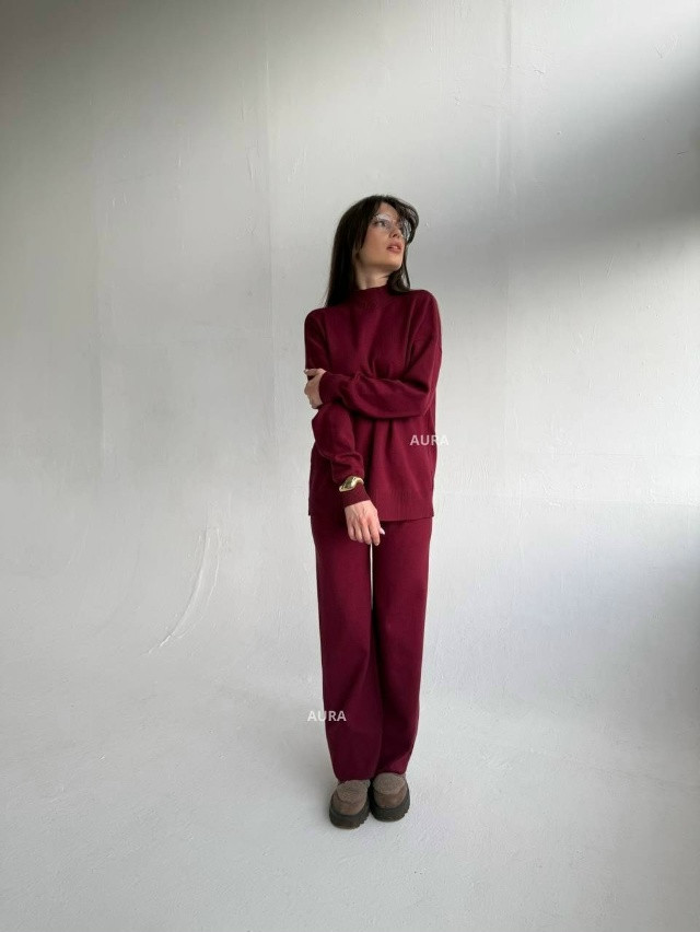 Купить Женский костюм бордовый оптом Садовод Интернет-каталог Садовод интернет-каталог