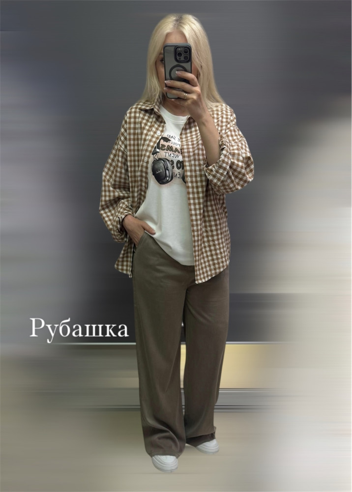 Купить Женская рубашка бежевая оптом Садовод Интернет-каталог Садовод интернет-каталог