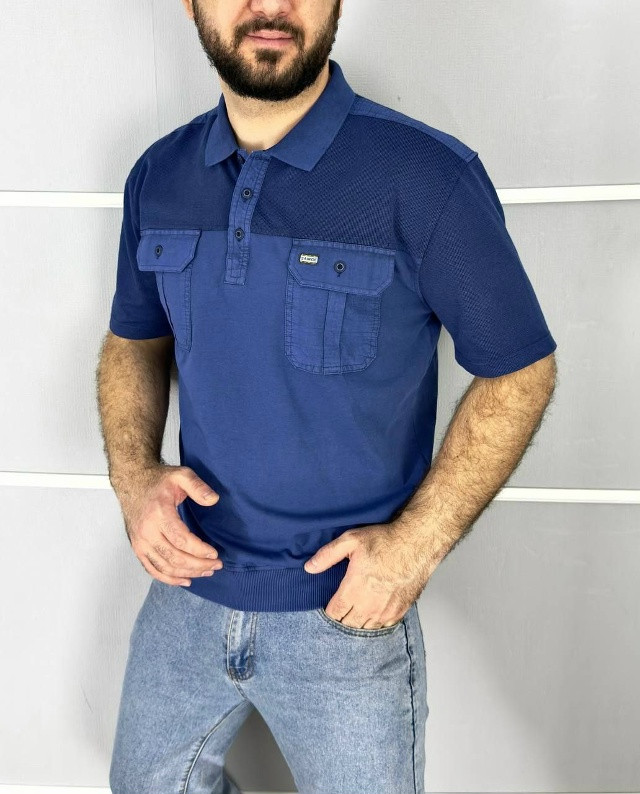 Купить Мужская футболка синяя оптом Садовод Интернет-каталог Садовод интернет-каталог