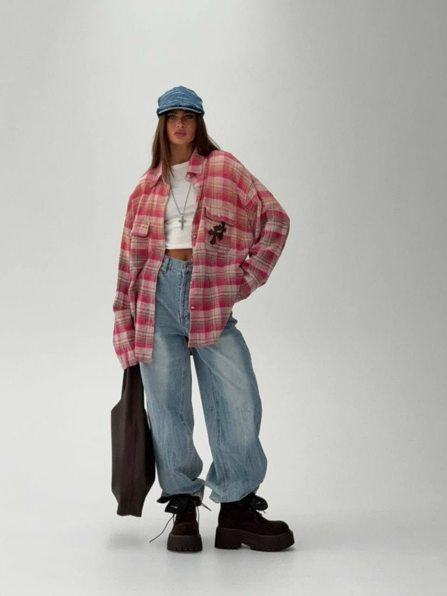 Купить Женская рубашка розовая оптом Садовод Интернет-каталог Садовод интернет-каталог