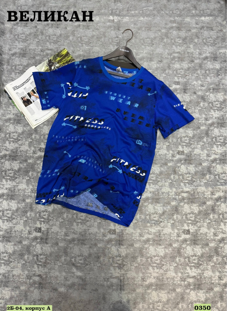 Купить Мужская футболка синяя оптом Садовод Интернет-каталог Садовод интернет-каталог