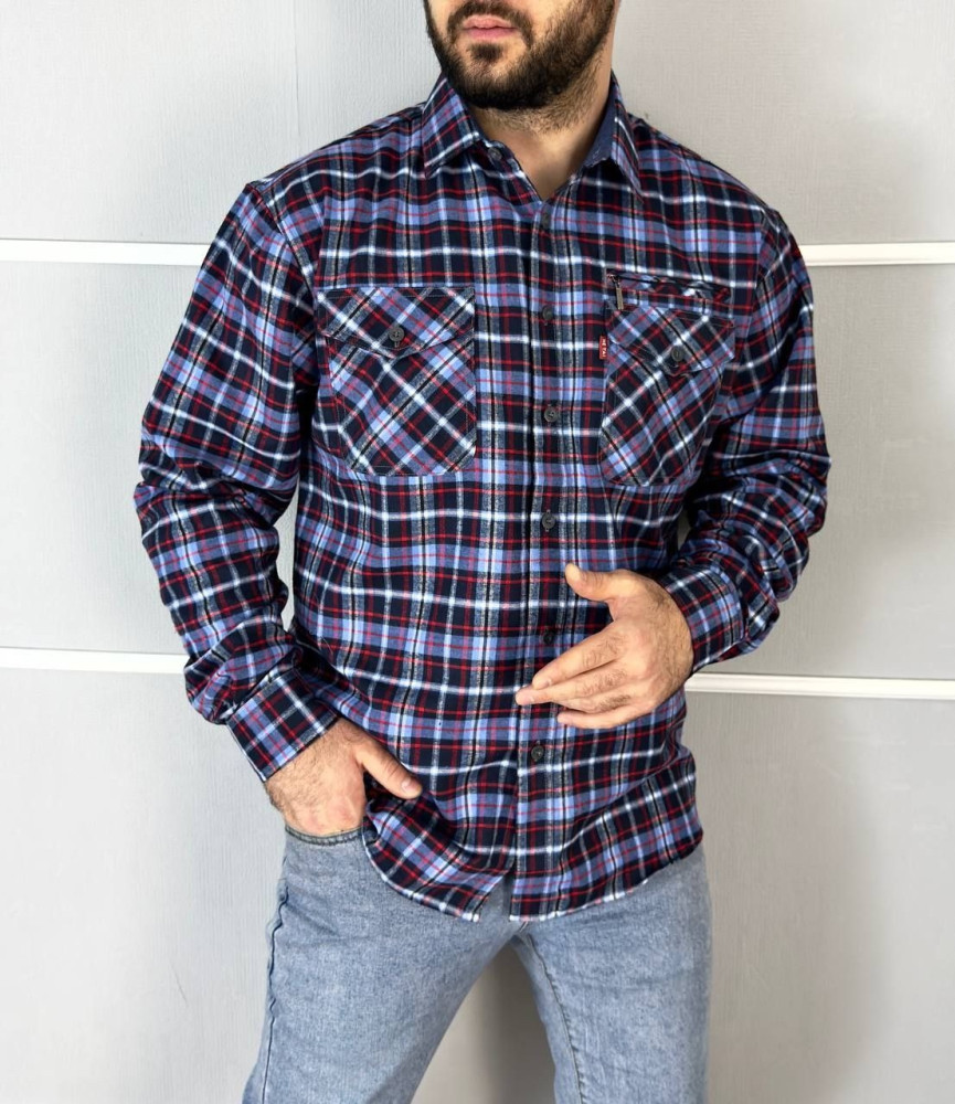 Купить Мужская рубашка фиолетовая оптом Садовод Интернет-каталог Садовод интернет-каталог