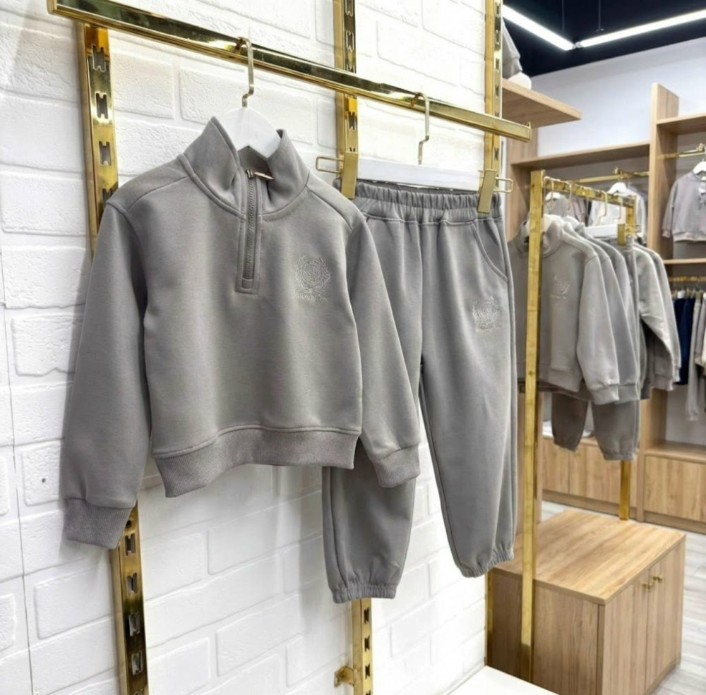 Купить Детский костюм серый оптом Садовод Интернет-каталог Садовод интернет-каталог