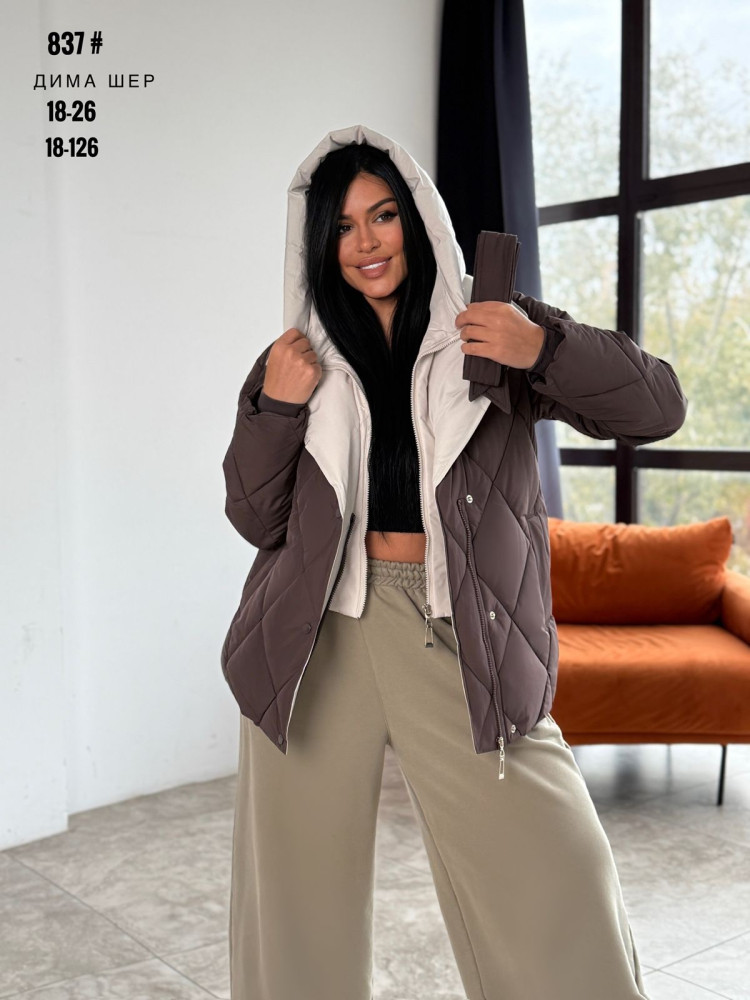 Купить Куртка женская коричневая оптом Садовод Интернет-каталог Садовод интернет-каталог