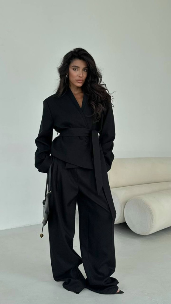 Купить Женский костюм черный оптом Садовод Интернет-каталог Садовод интернет-каталог