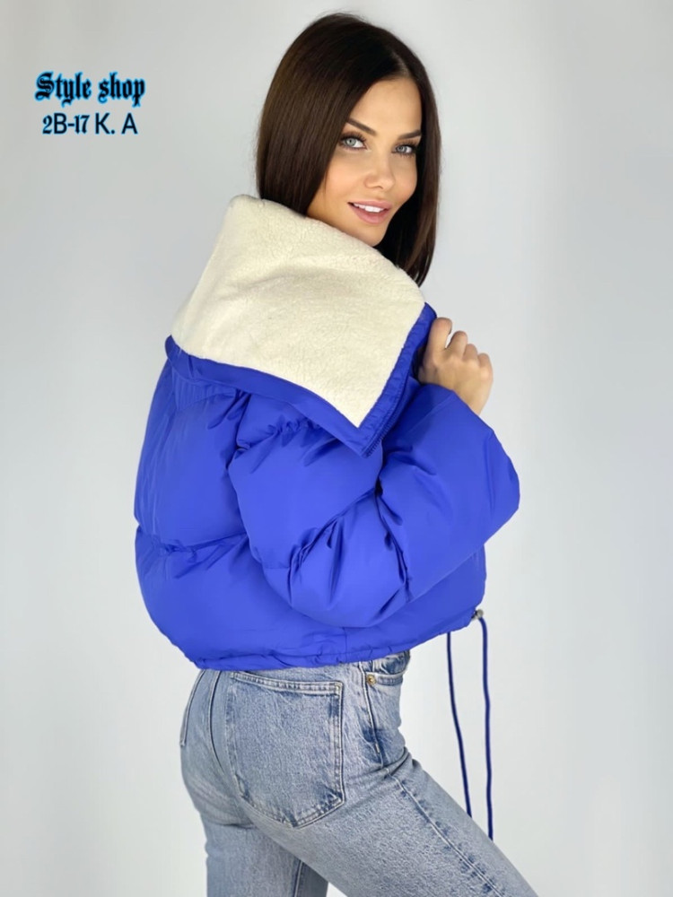 Купить Куртка женская синяя оптом Садовод Интернет-каталог Садовод интернет-каталог