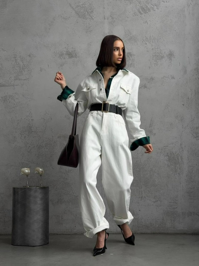 Купить Женский комбинезон белый оптом Садовод Интернет-каталог Садовод интернет-каталог