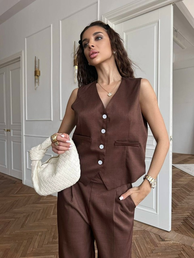 Купить Женский костюм коричневый оптом Садовод Интернет-каталог Садовод интернет-каталог