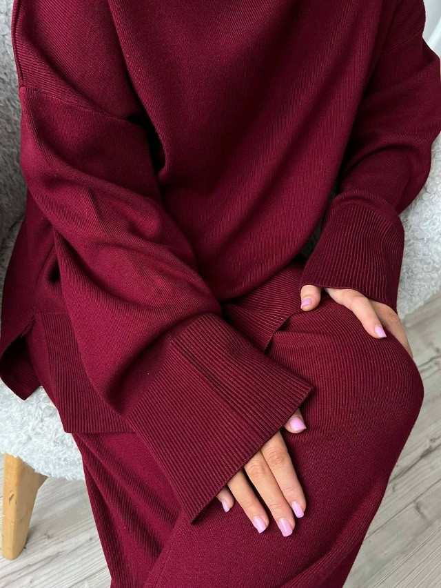 Купить Женский костюм бордовый оптом Садовод Интернет-каталог Садовод интернет-каталог