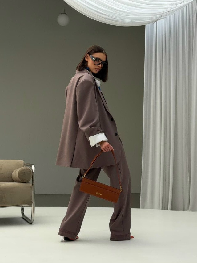 Купить Женский костюм коричневый оптом Садовод Интернет-каталог Садовод интернет-каталог