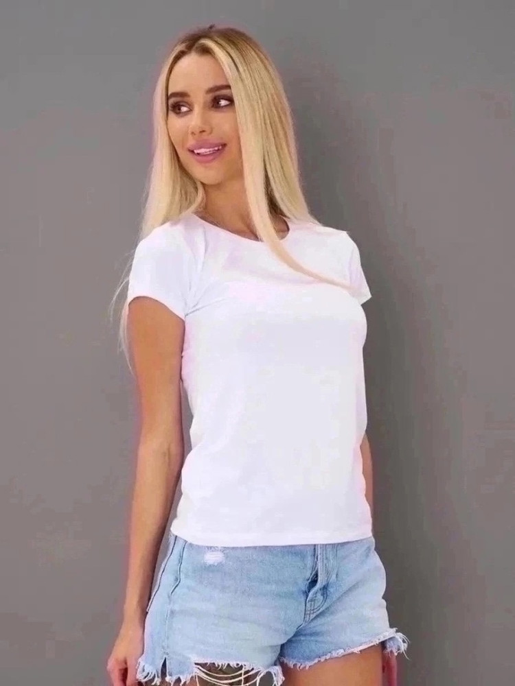 Купить Женская футболка белая размер 44 оптом Садовод Интернет-каталог Садовод интернет-каталог