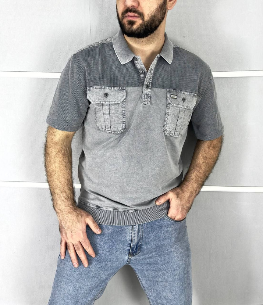 Купить Мужская футболка темно-серая оптом Садовод Интернет-каталог Садовод интернет-каталог