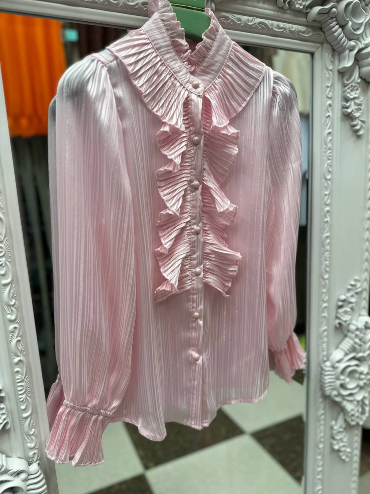 Купить Женская рубашка розовая оптом Садовод Интернет-каталог Садовод интернет-каталог