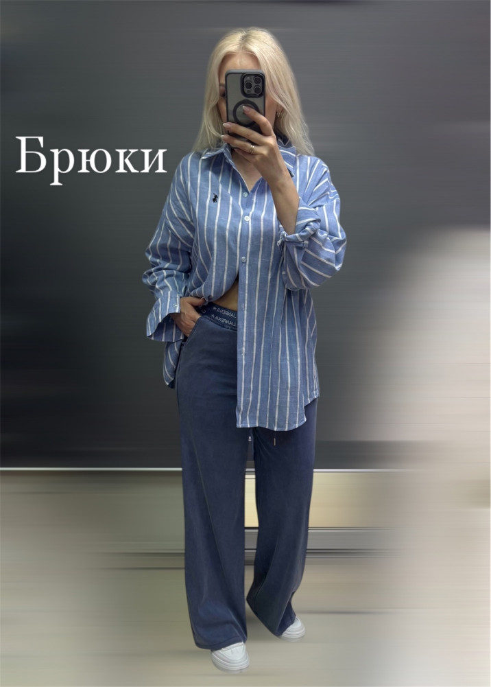 Купить Женские брюки синие оптом Садовод Интернет-каталог Садовод интернет-каталог