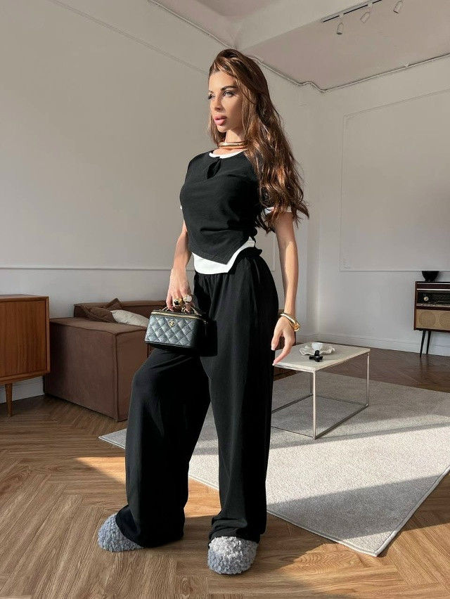 Купить Женский костюм черный оптом Садовод Интернет-каталог Садовод интернет-каталог