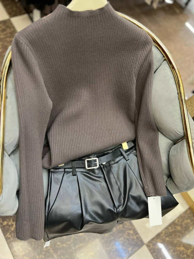 Купить Женская водолазка коричневая оптом Садовод Интернет-каталог Садовод интернет-каталог