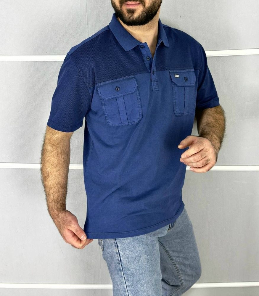 Купить Мужская футболка синяя оптом Садовод Интернет-каталог Садовод интернет-каталог