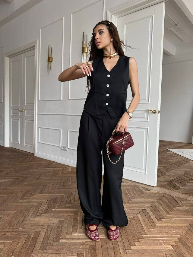 Купить Женский костюм черный оптом Садовод Интернет-каталог Садовод интернет-каталог