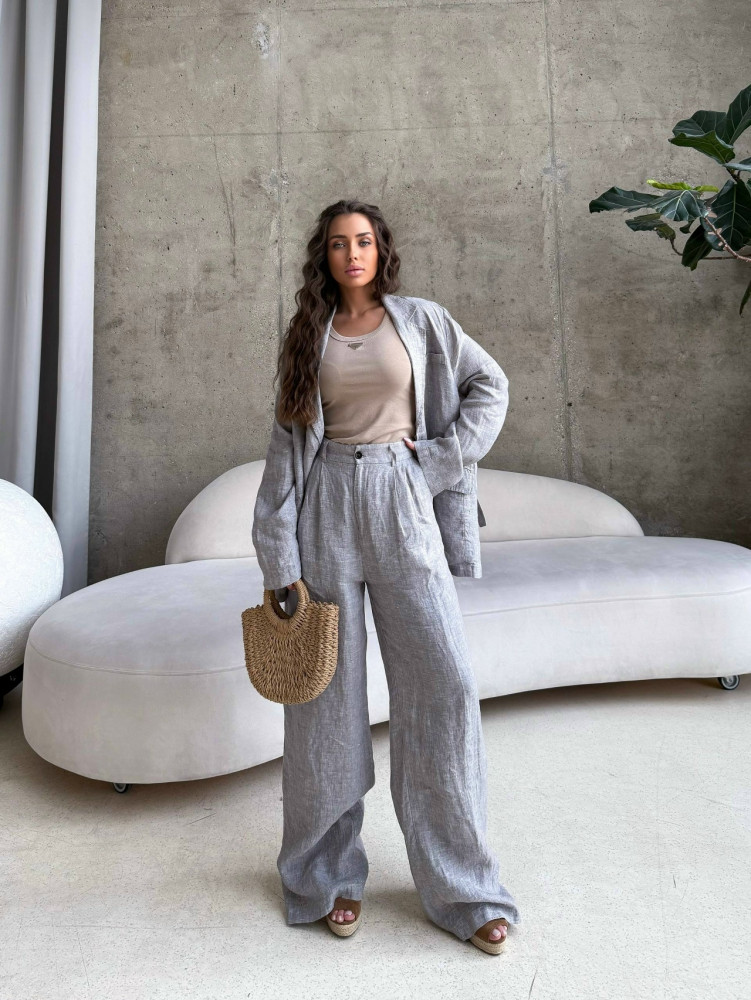 Купить Женский костюм серый оптом Садовод Интернет-каталог Садовод интернет-каталог