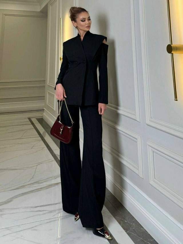 Купить Женский костюм черный оптом Садовод Интернет-каталог Садовод интернет-каталог