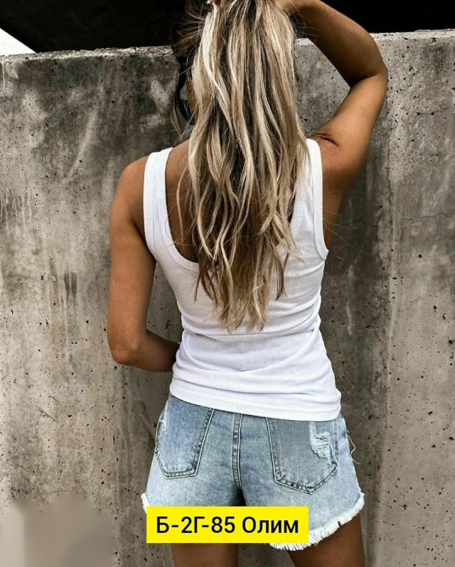 Купить Женская майка белая оптом Садовод Интернет-каталог Садовод интернет-каталог