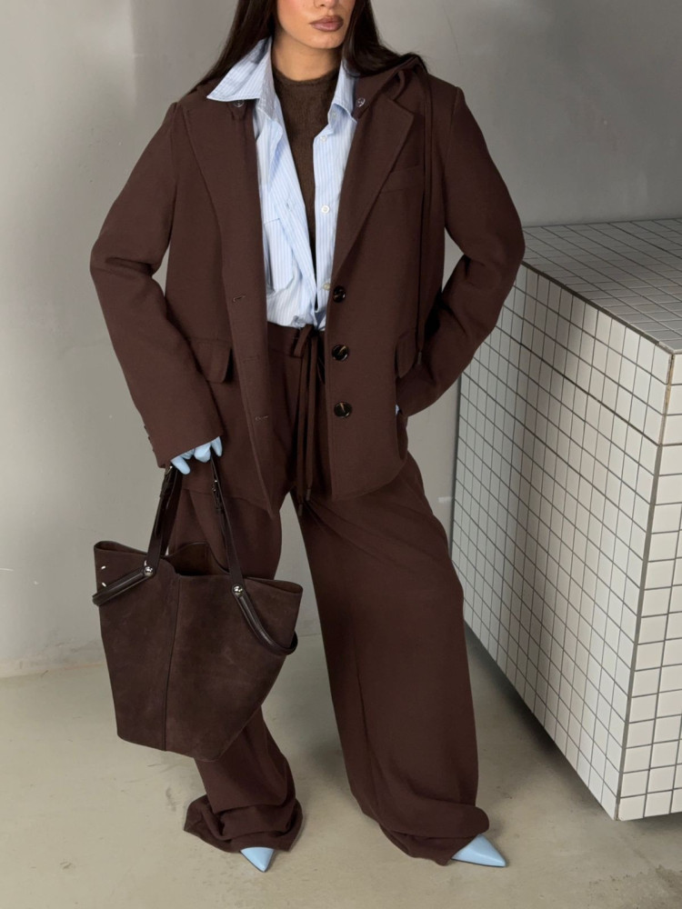 Купить Женский костюм коричневый оптом Садовод Интернет-каталог Садовод интернет-каталог