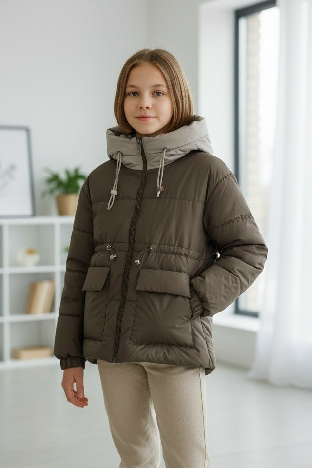 Купить Куртка детская коричневая оптом Садовод Интернет-каталог Садовод интернет-каталог