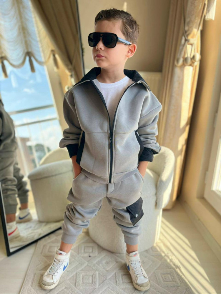 Купить Детский костюм серый оптом Садовод Интернет-каталог Садовод интернет-каталог