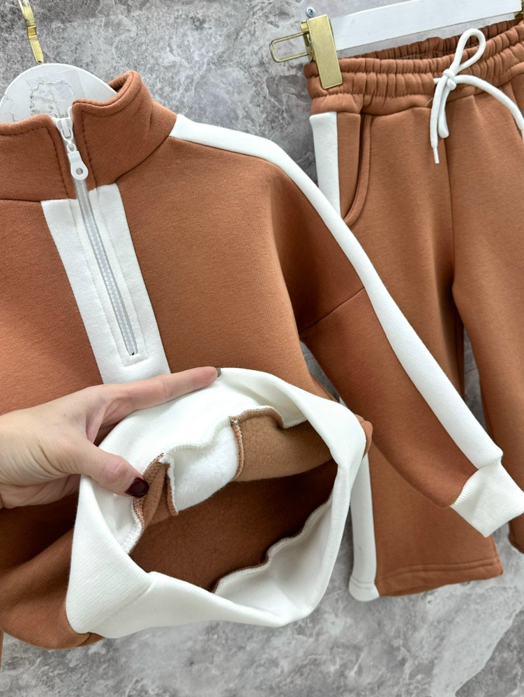 Купить Детский костюм коричневый оптом Садовод Интернет-каталог Садовод интернет-каталог