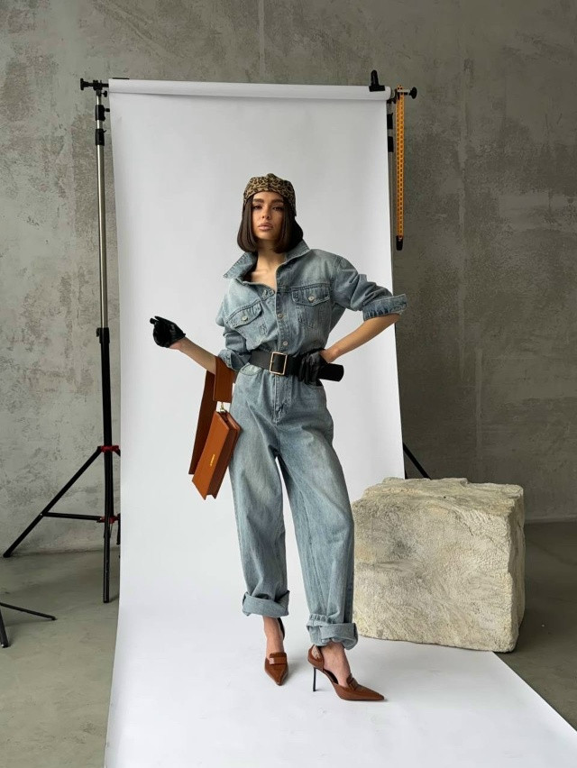 Купить Женский комбинезон синий оптом Садовод Интернет-каталог Садовод интернет-каталог